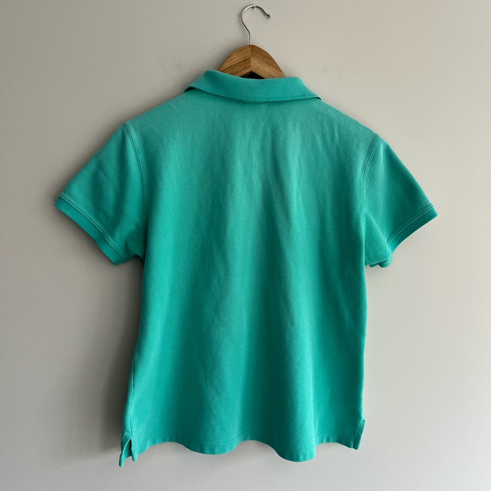 L.l.Bean Women’s Turquoise Polo Shirt size L - Picture 2 of 7